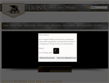 Tablet Screenshot of lionswhisky.com
